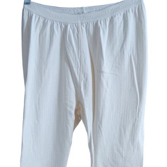 L.L. Bean Women's Small Thermal Bottoms White Long Johns Cotton  Canada - Picture 2 of 5